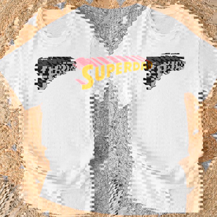 Super Daduperdad uperhero Dad Tシャツ 高齢者への贈り物