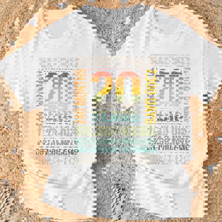 Together 20 Years Forever To Go 結婚20周年記念 Tシャツ 高齢者への贈り物