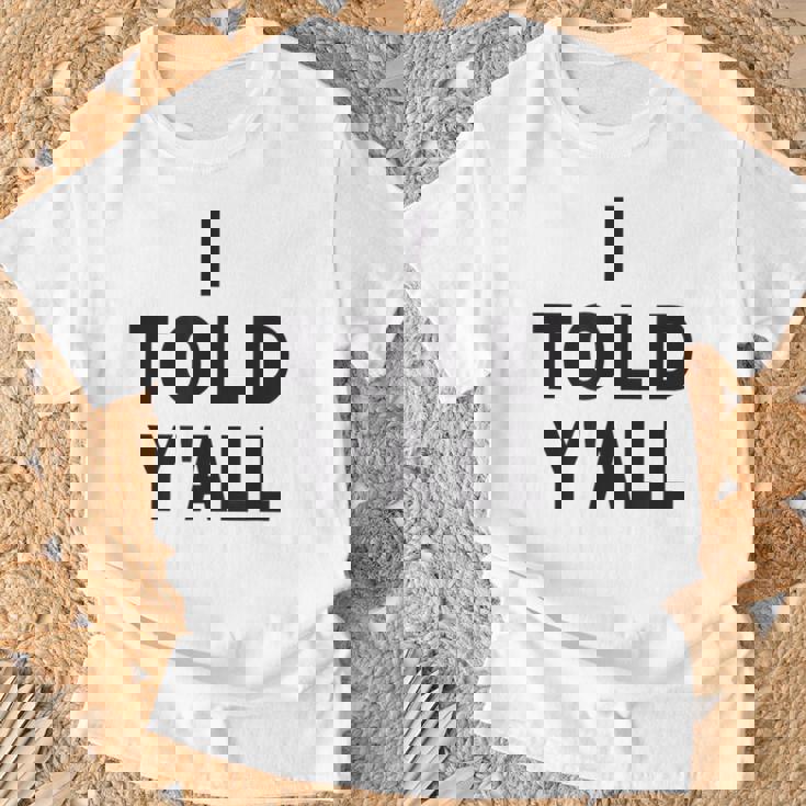I Told Ya Y'all Told Youoarcasm テニスエディション クールズ Tシャツ 高齢者への贈り物