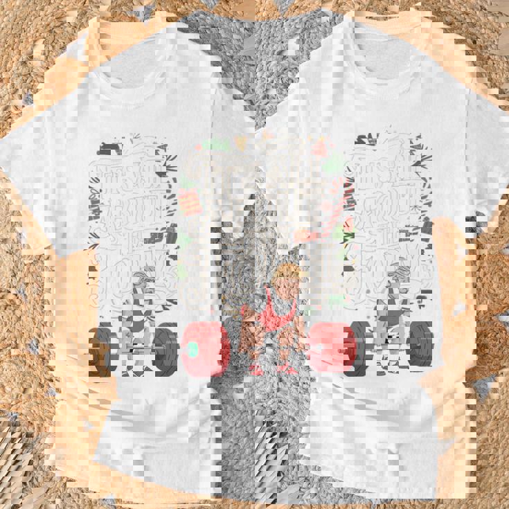 Trump It's All About The Form クリスマス ワークアウト ジム ホリデー 長袖tシャツ Tシャツ 高齢者への贈り物