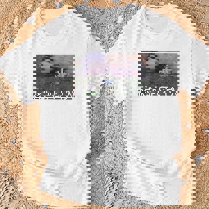 Txq Fiction 黒tシャツ（半袖）バックプリント Tシャツ 高齢者への贈り物