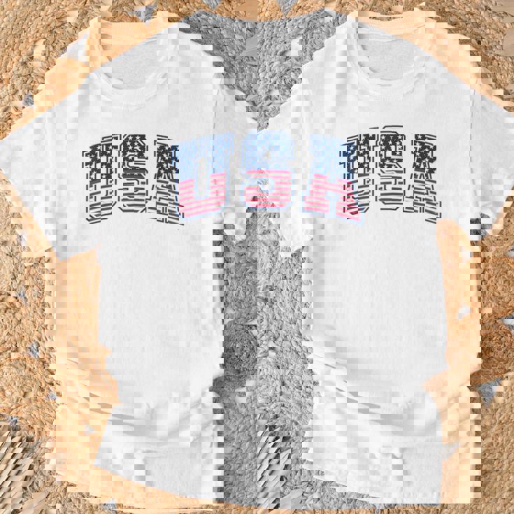 Usa 星条旗 アメリカ国旗 Tシャツ 高齢者への贈り物