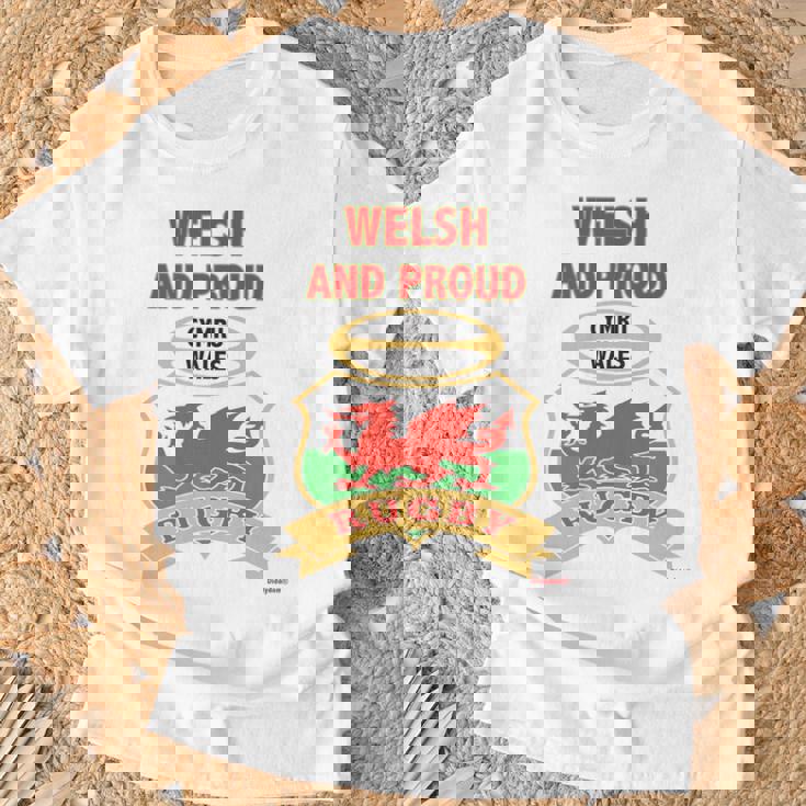 Welsh Dragon Wales ラグビートップ 長袖tシャツ Tシャツ 高齢者への贈り物