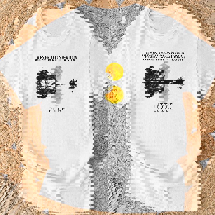 Whisper Words Of Wisdom Let-It Be ギター レイクシャドウ Tシャツ 高齢者への贈り物