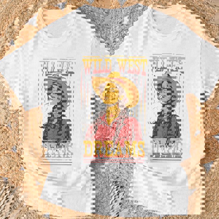 Wild West Dreams Country Western Cowgirl Rodeo グラフィック Tシャツ 高齢者への贈り物