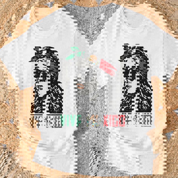 Woman Viva Mexico Flag Cinco De Mayo Mexican Girls T-Shirt Gifts for Old Men