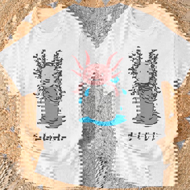 Wooper-Muper メキシカンサラマンダー アフロヘッド かわいい 面白い キッズ Tシャツ 高齢者への贈り物