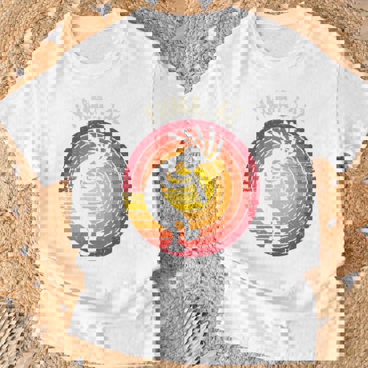 Yuma アリゾナ ダンシング ココペリ アンティーク調デザイン 長袖tシャツ Tシャツ 高齢者への贈り物