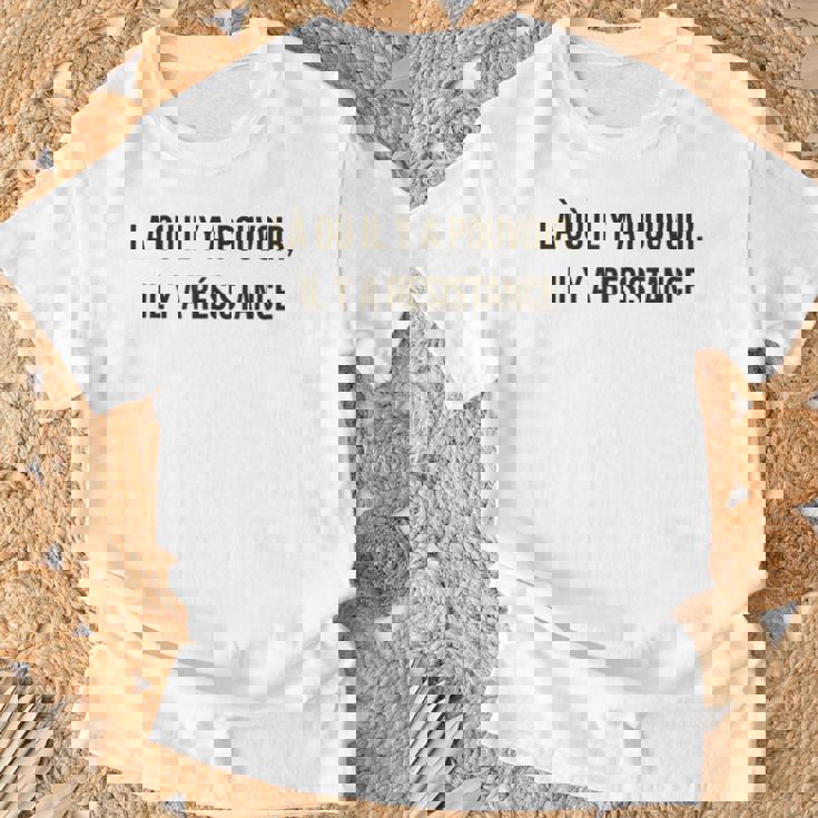 「パワーがあるところ、抵抗がある」 フーコー。 Tシャツ 高齢者への贈り物