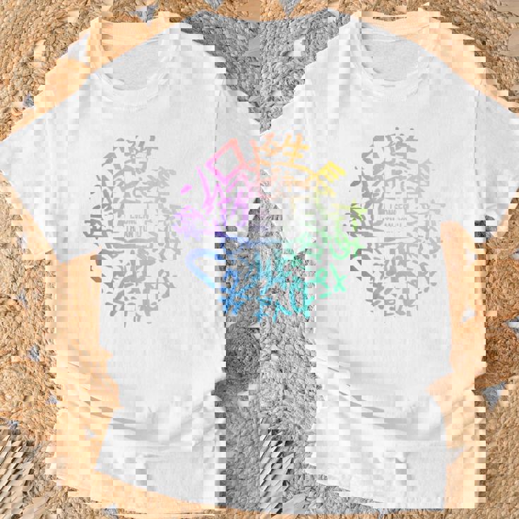 【あなたより長く 短歌ロゴ】 Tシャツ 高齢者への贈り物