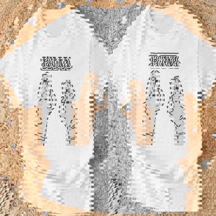 【バックプリント・背中側】ハニワ 埴輪 Haniwa『はろー』【踊る埴輪 男女】歴史土器 シンプル かわいい イラスト Tシャツ 高齢者への贈り物