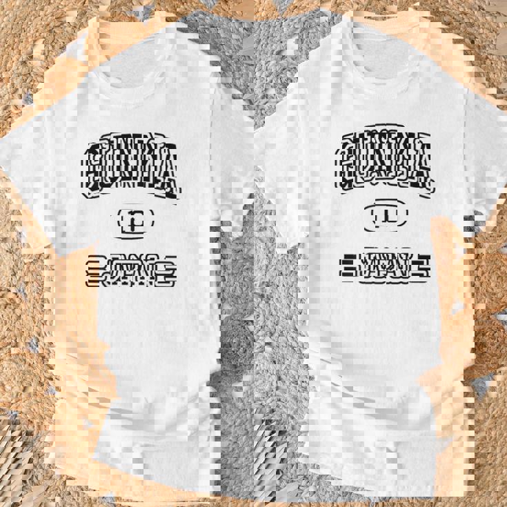 【バックプリント・背中側】群馬 Gunma【チームユニフォーム風】Jimo-T ジモティ 面白い Tシャツ 高齢者への贈り物