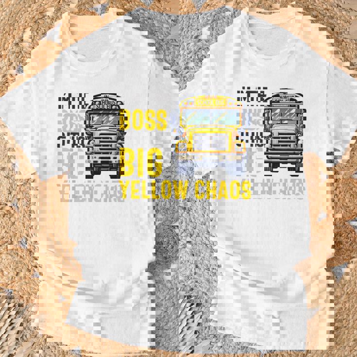 おかしなスクールバス運転手感謝 男性 女性 退職 Tシャツ 高齢者への贈り物