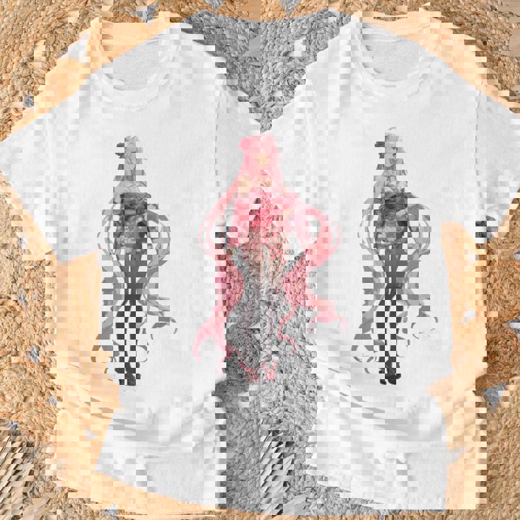 かわいい和風和風ピンク 長袖tシャツ Tシャツ 高齢者への贈り物