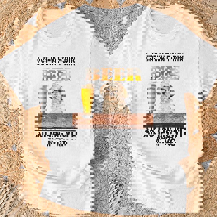 ただビール飲みたい&吊るしw おれのシーズーー Tシャツ 高齢者への贈り物