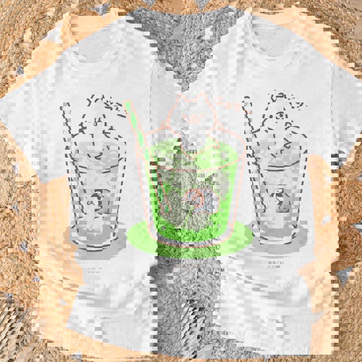 ねこぺん日和 メロンソーダ Tシャツ 高齢者への贈り物