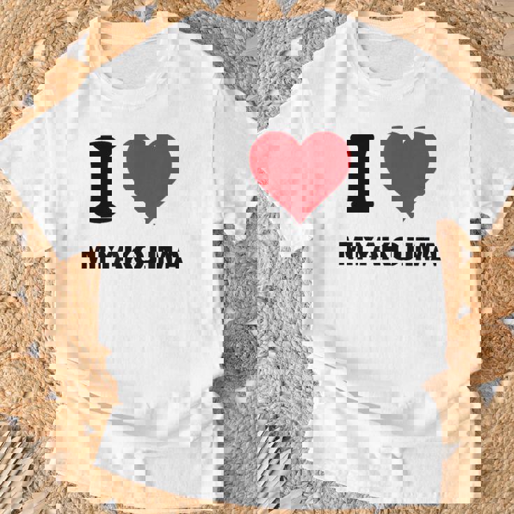 アイハート 宮古島 日本 愛 日本土産アイテム Tシャツ 高齢者への贈り物