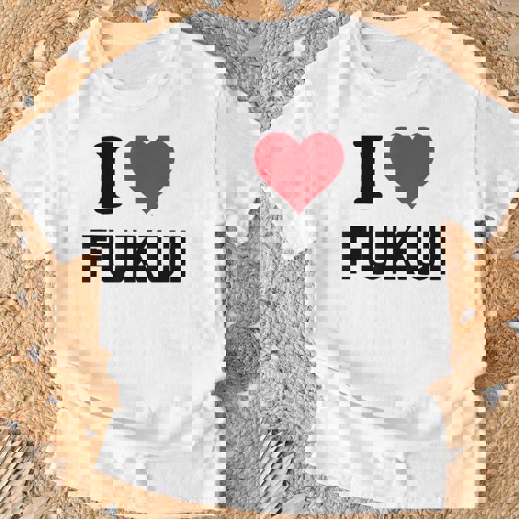 アイハート 福井 日本 愛 日本土産 Tシャツ 高齢者への贈り物