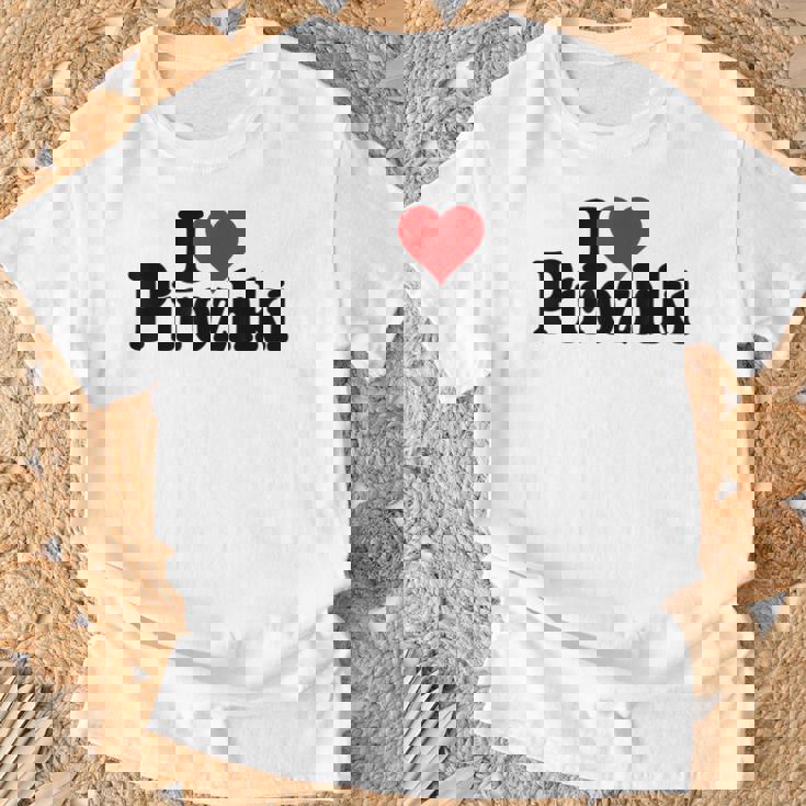 アイラブハートピロシキピロシキ Tシャツ 高齢者への贈り物