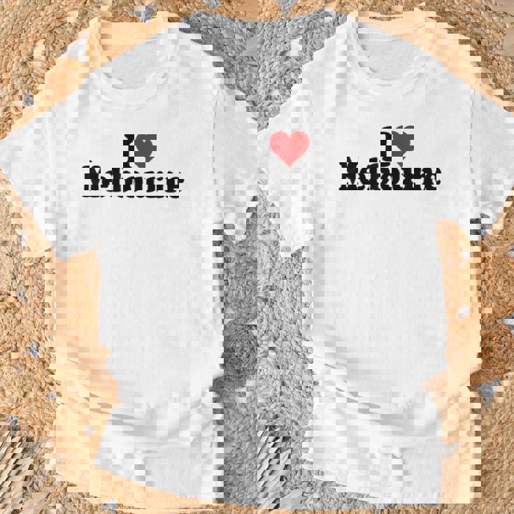 アイラブハートメルボルンオーストラリア Tシャツ 高齢者への贈り物