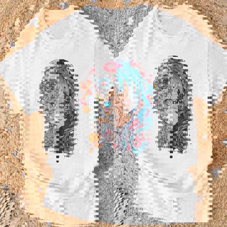 アニメ 漫画 モチーフ カラフル イラスト アニメ Tシャツ 高齢者への贈り物