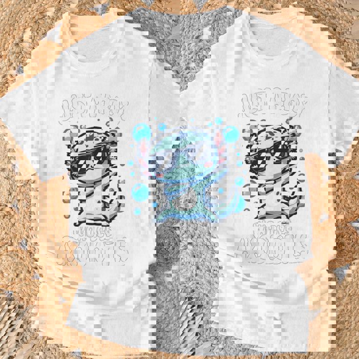 アホロートルを愛するjust A Boy Tシャツ 高齢者への贈り物