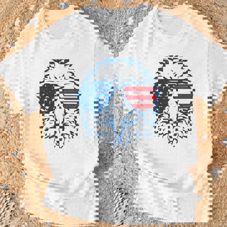 アメリカン・イーグル アメリカ国旗 7月4日 愛国 Tシャツ 高齢者への贈り物