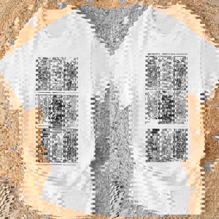 アルブレヒト・デューラー 名画 イラスト レトロ ヴィンテージ クラシック アート 長袖tシャツ Tシャツ 高齢者への贈り物