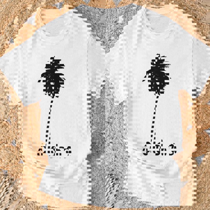 アロハ ハワイ ハワイアン ヤシの木 Tシャツ 高齢者への贈り物