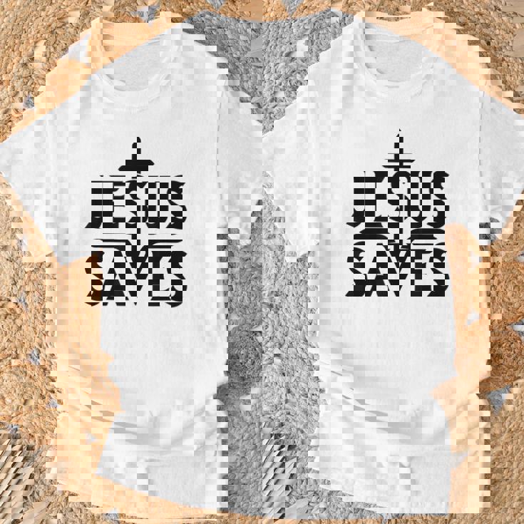 イエス・キリスト教徒を救う Tシャツ 高齢者への贈り物