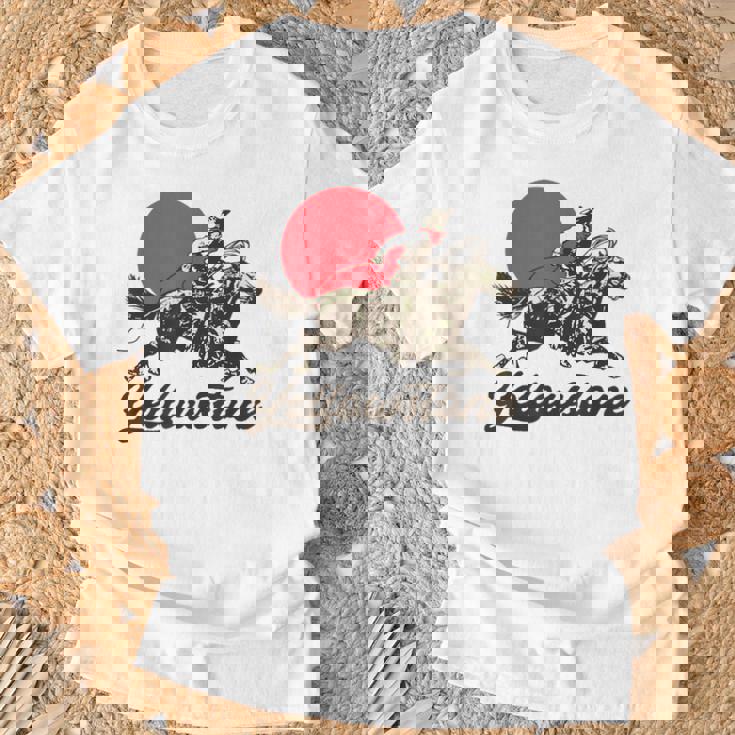 イエローストーン国立公園 カウボーイ&馬 ラングラー ビンテージ Tシャツ 高齢者への贈り物