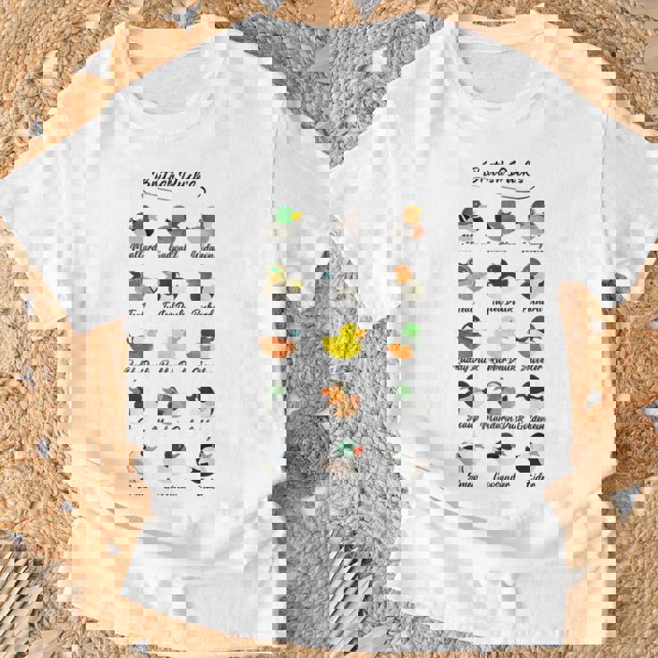 イギリス アヒル かわいい 動物 鳥 陽気なウィットティユーモア Tシャツ 高齢者への贈り物