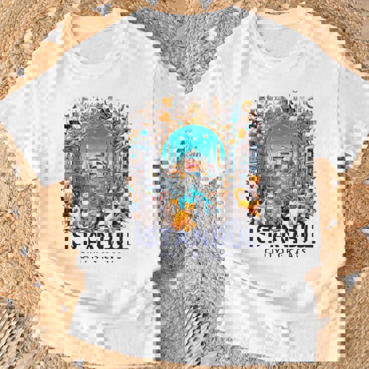 イスタンブール、トルコ 猫の街 Istanbul Turkey City Of Cats Tシャツ 高齢者への贈り物