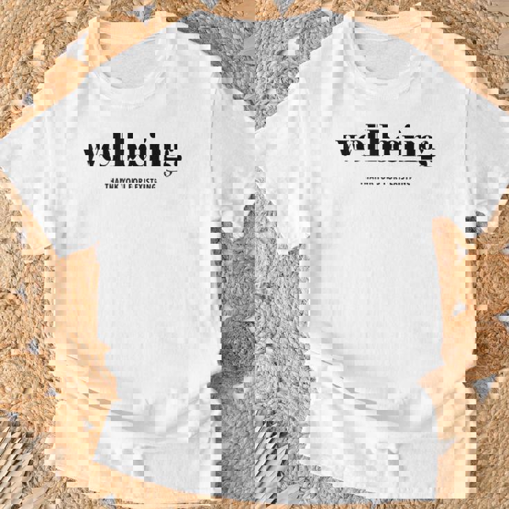 ウェルビーイング 既存に感謝 Tシャツ 高齢者への贈り物