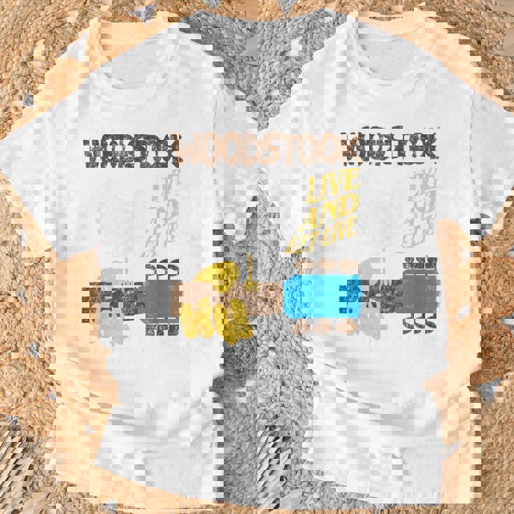 ウッドストック・ライブ・アンド・レット・ライブ Tシャツ 高齢者への贈り物