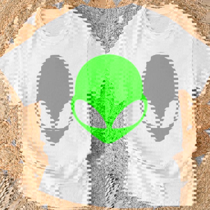 エイリアンヘッド グリーンフェイス ファニービリーブ Ufo ヒューマンコスチューム Edm 長袖tシャツ Tシャツ 高齢者への贈り物