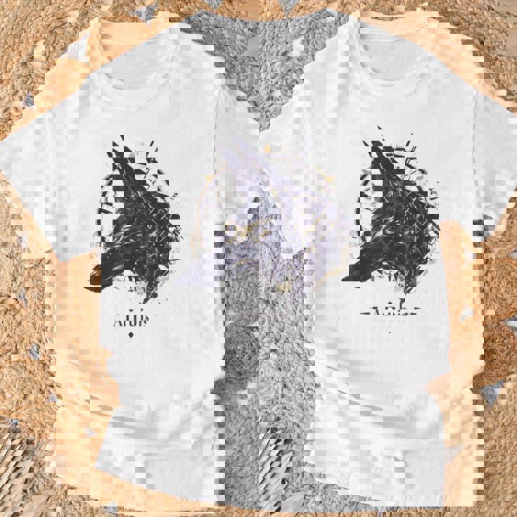 エジプト古代-面白いクールな神々 エジプトアヌビス Tシャツ 高齢者への贈り物