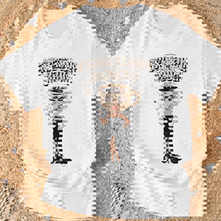 エスプレッソナ シニョーラ イタリアン Brainrot コーヒーミーム Tシャツ 高齢者への贈り物