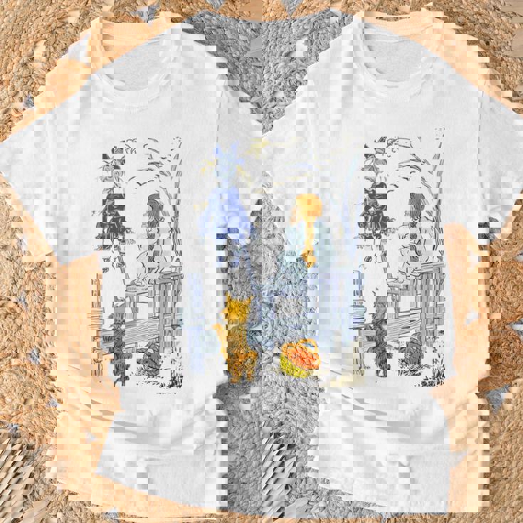 オズの土地 ギフト クラシック かかし トト オズの魔法使い ドロシーの魔法使い Tシャツ 高齢者への贈り物