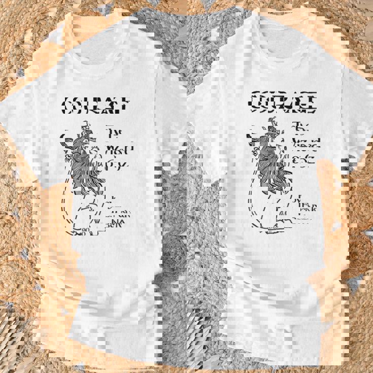 オズの魔法使い カウボーイライオン 勇気 Tシャツ 高齢者への贈り物