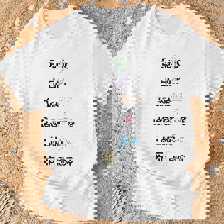 オタク数学ユークリッドオイラーガウスデカルトライプニッツフィボナッチ Tシャツ 高齢者への贈り物