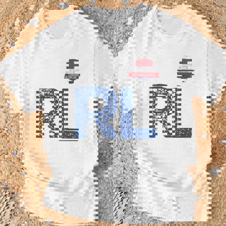 オランダ オランダ 人間の旗 文字 R And L Nederland Tシャツ 高齢者への贈り物