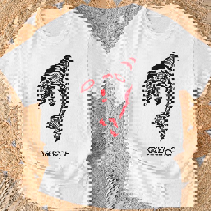 オークリー、カリフォルニア オルカキラー クジラ ネイティブアメリカン ギフト Tシャツ 高齢者への贈り物