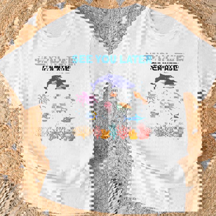 オーシャンネイチャー 未来の海洋生物学者 科学者 Tシャツ 高齢者への贈り物