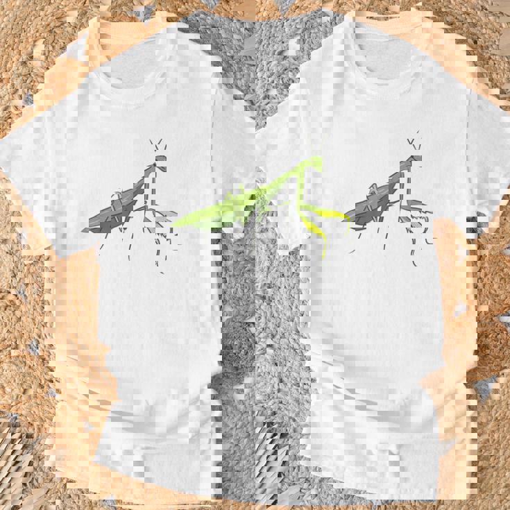 カマキリの虫バッタ カマキリの虫バッタ カマキリの虫バッタ Tシャツ 高齢者への贈り物