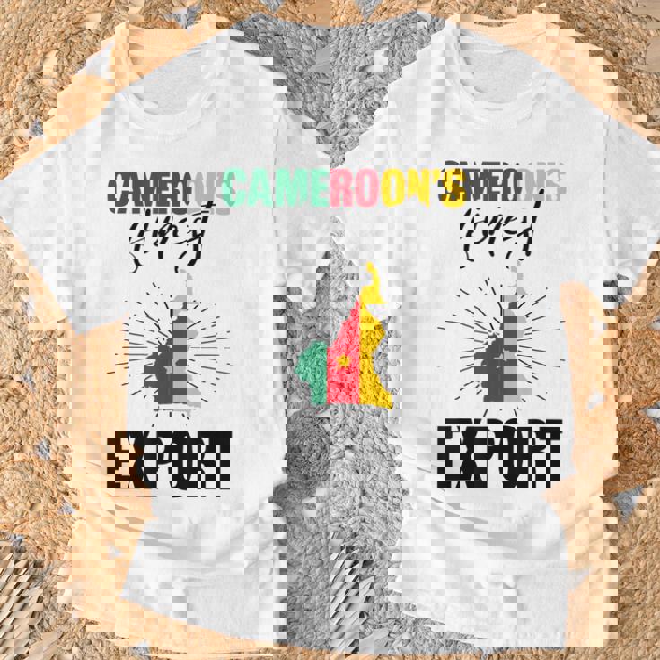 カメルーンの国旗 カメルーン語 Tシャツ 高齢者への贈り物