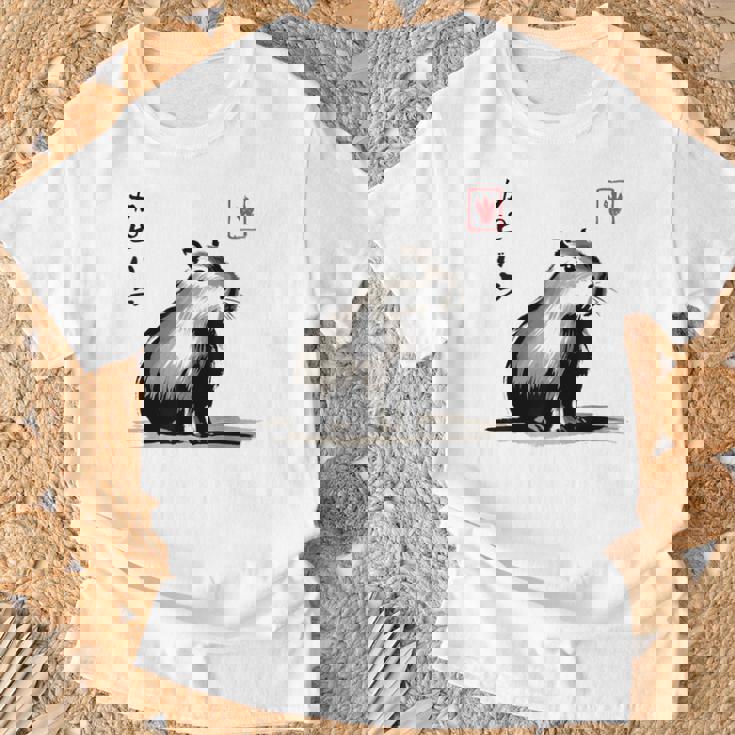 カワイイカピバラ アニメ 日本のストリートウェア おもしろカピバラ Tシャツ 高齢者への贈り物