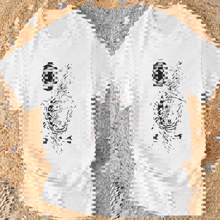 カンディンスキー ブルー、1922 年のアートワーク Tシャツ 高齢者への贈り物