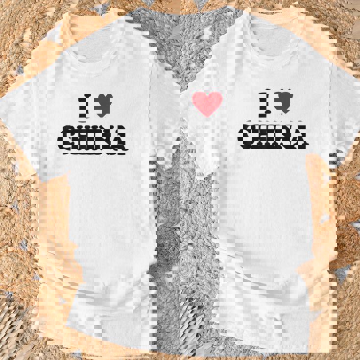 カントリー・ハート・プライド-ファニー・アイ・ラブ・チャイナ Tシャツ 高齢者への贈り物