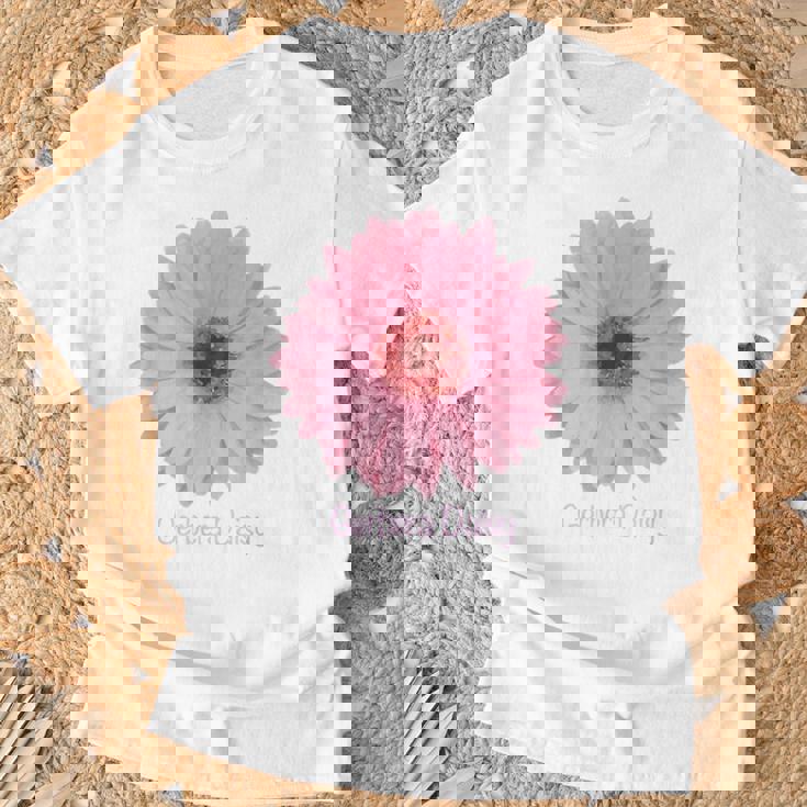 ガーベラ デイジー 花 Tシャツ 高齢者への贈り物